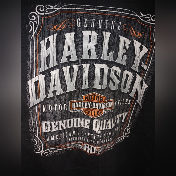 Harley-Davidson long sleeve black tea size 2XXL - Picture 3 of 4